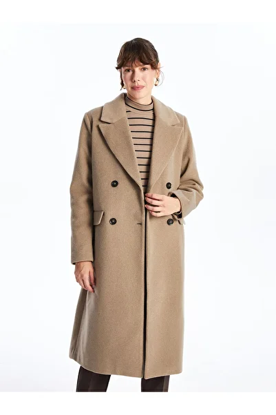 LC Waikiki Lcwaikiki Classic Stamped Women's Coat - Jacket Collar