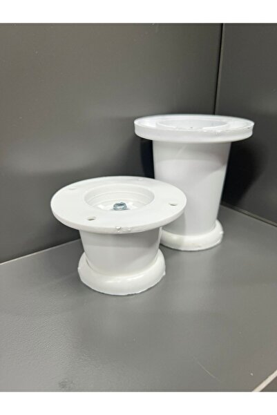 Taşkın Aksesuar Picior reglabil Ufo 10 cm (2 bucăți) alb pentru baie, bucătărie, dulap, mobilă, picior din plastic dur