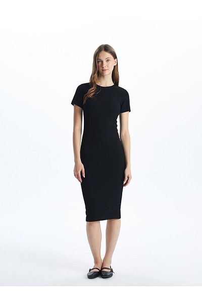 LC Waikiki Γυναικείο Bodycon Φόρεμα New Season Crew Neck - S5H834Z8
