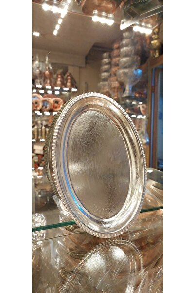 Bakır Center Bakır Tabak Bakır Sunum Tabağı 20×14 Cm Bakır Salata Tabağı Bakır Kahvaltı Tabağı
