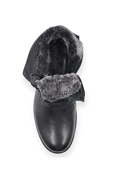 Taşpınar Ayakkabı Ανδρικές καθημερινές χειμερινές άνετες μπότες με φερμουάρ από 100% γνήσιο δέρμα 40-44