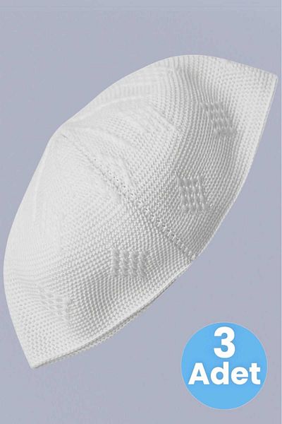 Trenderrs 3 τεμάχια υφαντό πλεκτό μοτίβο Skullcap καλής ποιότητας Προσευχή Skullcap