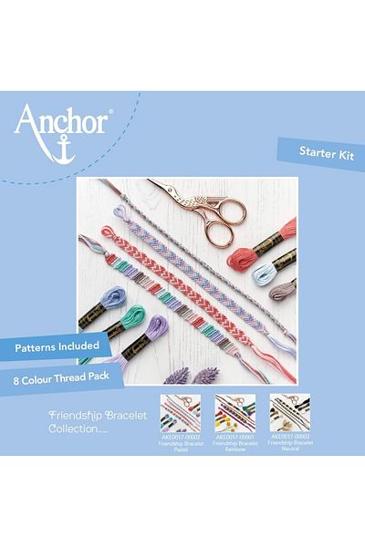 Anchor Σετ βραχιόλια φίλων (παστέλ χρώματα)