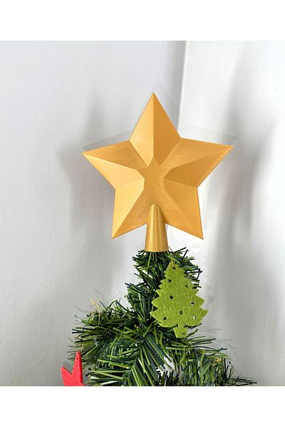 Mini Tasarım Atölyem Christmas Tree Star Peak Ornament