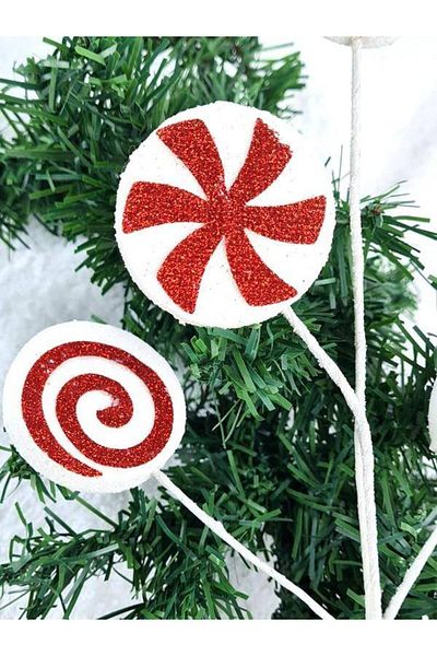 Parti Dükkanım Christmas Glitter Foam Candy Branch 75 cm 1 Piece