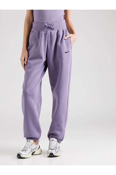 Nike Phoenix Fleece - Purple Oversize High-Rise Women's Sweatpants