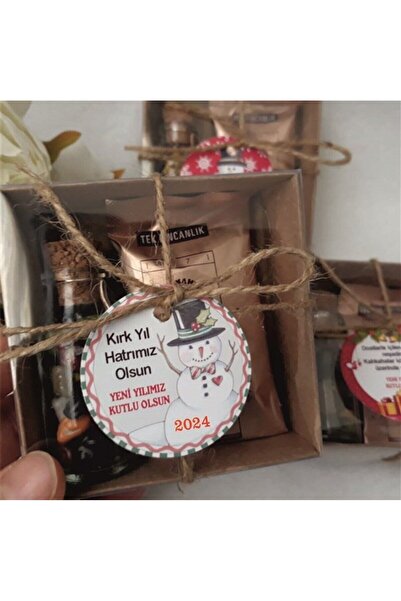 Masalsı Concept 1 Adet Yılbaşı Hediyesi Craft Kutuda Tek İçimlik Kahve Ve Şiş...