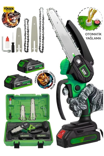 OG GERMANY STEEL ALMAN 7 SERİSİ OTOMATİK YAĞLAMALI ÇİFT AKÜLÜ ŞARJLI ZİNÇİRLİ...