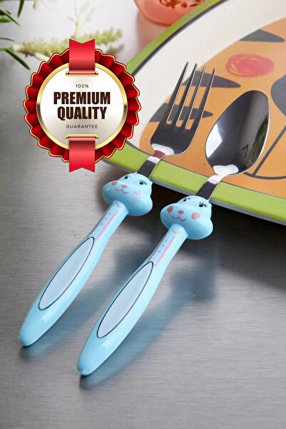 MorPort Lüx 2'li Çatal Ve Kaşık Takımı Çocuk Bebek