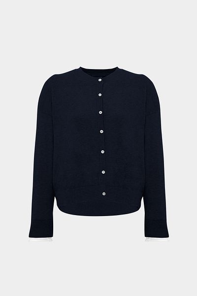 Açelya Okcu Premium Contour Detailed Women's Cotton Knitwear Cardigan
