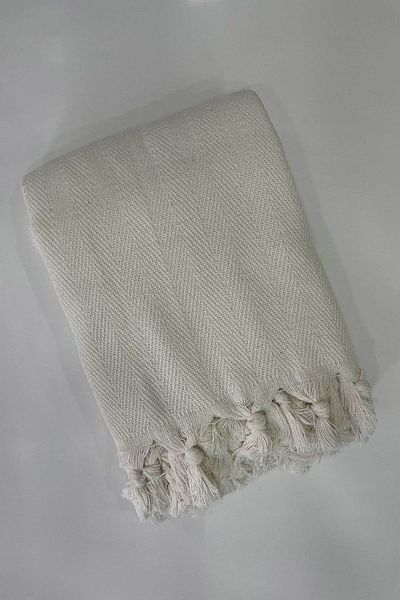 Uğur Home Ev Tekstili 200X230Cm Double Tied Fringed Pique