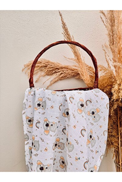 Tinybabyconcept Organic 100% Cotton Multi-Purpose Baby Blanket Set of 3 90X90 cm Muslin Cloth Blanket