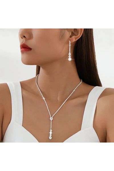 JELLYWEAR Tassel Stone Jewelry Set