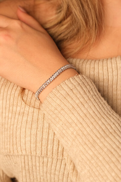 Jack Ferrero ÇELİK VİP KADIN ZİRKON TAŞLI SU YOLU BİLEKLİK