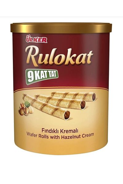 Ülker Nut Cream Thin Roll Wafer Rolls 170 Grams X 6 Pieces (Total 1020 Grams)