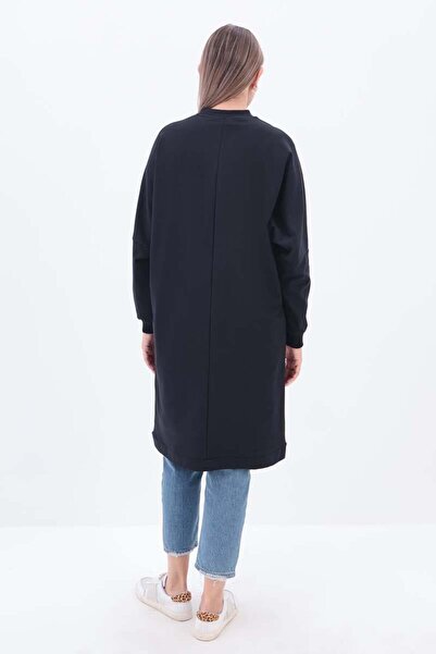 ALLDAY Lacivert-Aksesuar Cepli Sweat Tunik