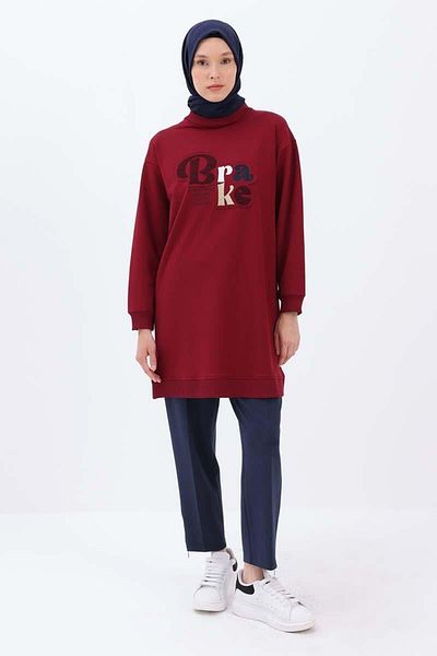 ALLDAY Cherry-Applique Embroidered Sweat Tunic