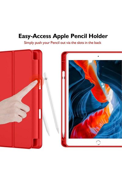 UnDePlus Apple Ipad 9th 8th 7th Generation 10.2" Case Smart Case with Pencil Compartment A2602 A2603 A2604 A2605