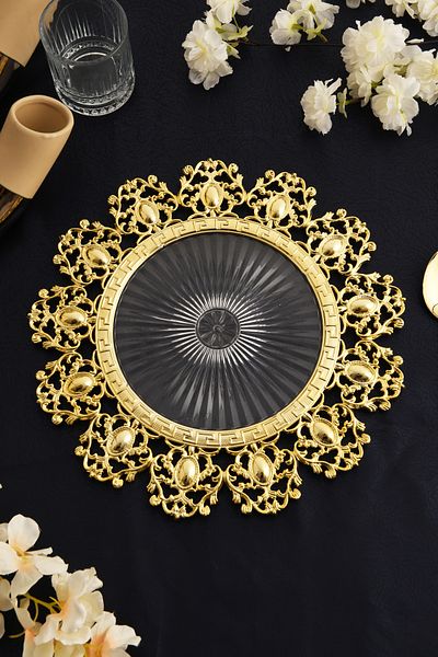 TR Turan Collection SEMBOL Set Supla 6 buc Culoare Aur, Set Supla din plastic dur de lux