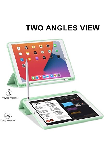 UnDePlus حافظة ذكية لجهاز Apple Ipad 9th 8th 7th Generation 10.2 بوصة مع مقصورة قلم رصاص A2602 A2603 A2604 A2605