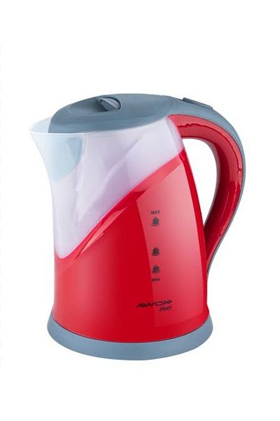 Tasarım Awox River Hidden Resistance Kettle 1.7 Liter Red Water Heater