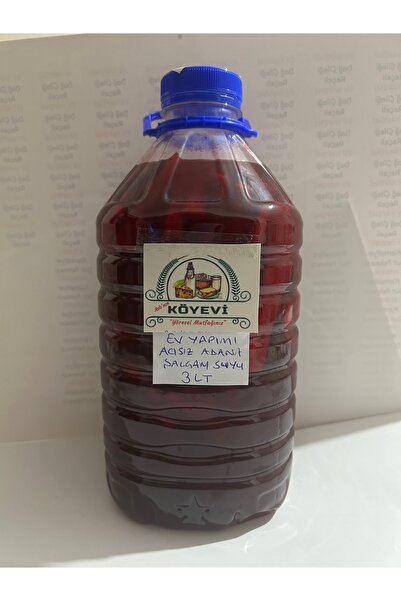 Köyevi Yöresel Mutfağınız Köy Evi Organik Ev Yapımı Acısız Adana Şalgam Suyu 3 Litre