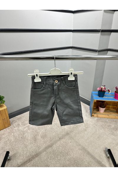 Cool Exclusive Boy's 100% Cotton Double Pocket Special Button Detailed Gabardine Shorts