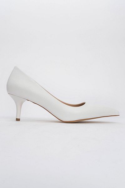 Ccway Stiletto pentru femei cu piele albă - vârf ascuțit