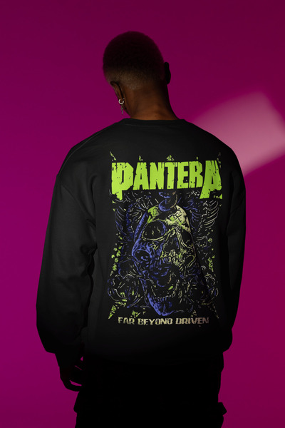 SEVBANO Pantera rok metal muzički bend, unisex majica sa širokim krojem i pri...