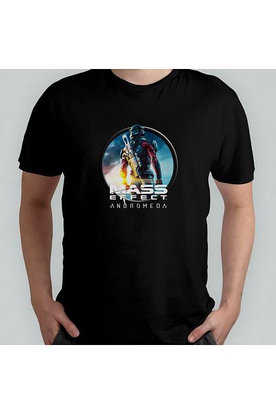 Pixxa Mass Effect Andromeda - T-Shirt 100% Cotton Crew Neck Model 1