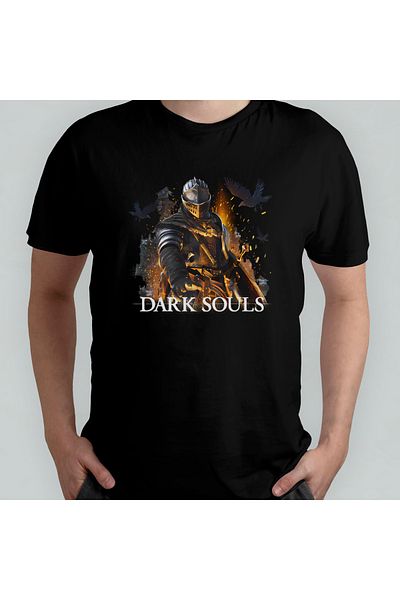 Pixxa Μπλουζάκι Dark Souls Crew Neck 100% βαμβακερό - Μοντέλο 1