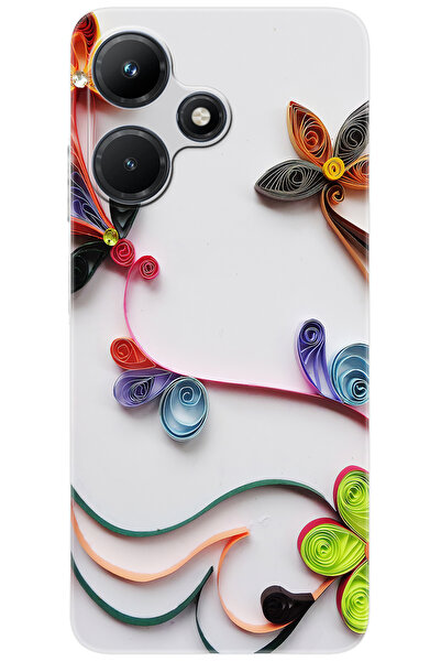 iNfinix Hot 30i (X669/X669C) Compatible Sheath Pattern Printed Silicone Flower Pattern NGO:220 CP-0QA1inn