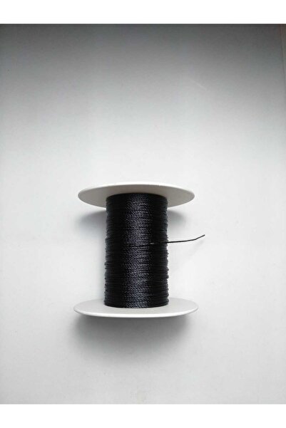 Eskişehir hobi sanat Σχοινί 25 μέτρων μαύρο χάντρες προσευχής - 0,6 mm