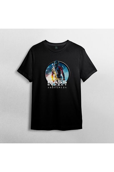 Pixxa Mass Effect Andromeda - T-Shirt 100% Cotton Crew Neck Model 1