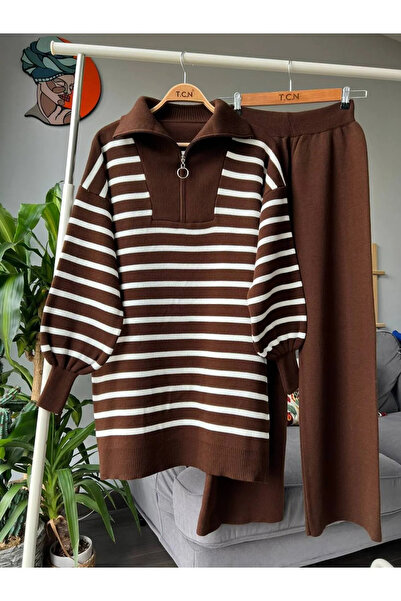 PARLAMARRY Striped Thick Knit Knitwear Set