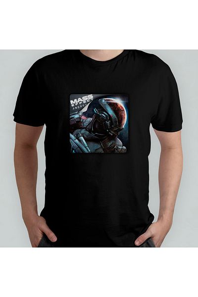 Pixxa Mass Effect Andromeda - T-Shirt 100% Cotton Crew Neck Model 2