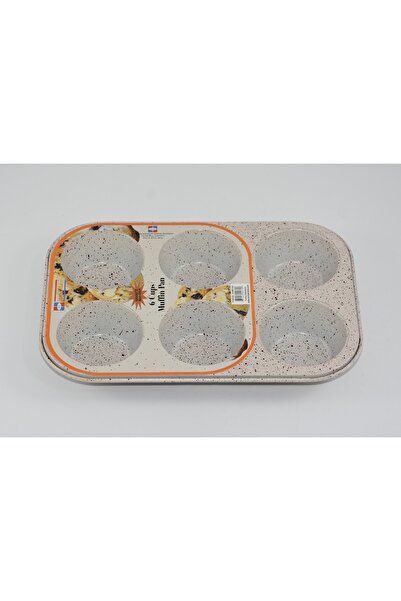 AVCI HOME MAKER Home Maker Non-Stick Granite 6 Muffin Pan 18cm x 26cm x 3cm -...