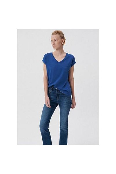 Mavi Γυναικείο μπλουζάκι Navy Blue Basic με τσέπη 1600961 -30808