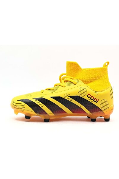 Kids Club Shoes Cool Neymar Çoraplı Çocuk Krampon Ayakkabısı SARI