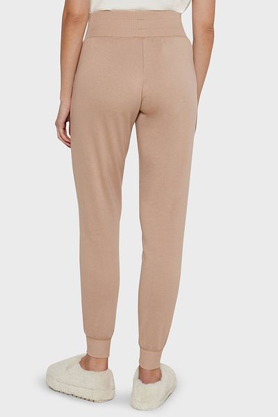 Emporio Armani Pantaloni de jogging cu talie înaltă, cu tăietură regulată, din amestec de bumbac, cu picioare 1