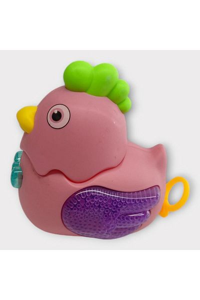 Angoravi Cute Chicken with Wind-Up Lights - Pink