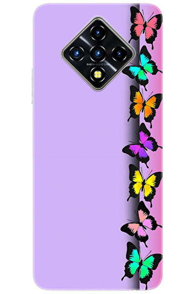 Ceppare iNfinix Zero 8 (X687) Uyumlu Kılıf Desen Baskılı Silikon Kelebek STK:...