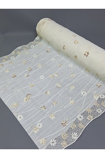 Başak Ev Tekstili PVC KÜPÜR DANTEL RAF VE DOLAP ÖRTÜSÜ RUNNER (KAHVERENĞİ)