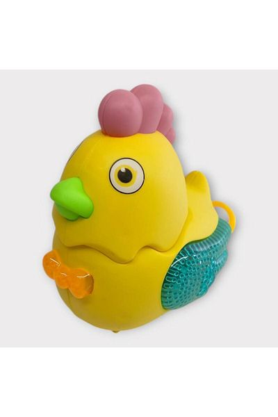 Angoravi Cute Chicken with Wind-Up Lights - Yellow
