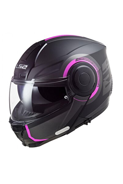 LS2 SCOPE ÇENE AÇILIR KASK ARCH MAT TITANIUM-PEMBE