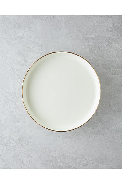 English Home 28 cm Cream Nost Enameled Cake Stand