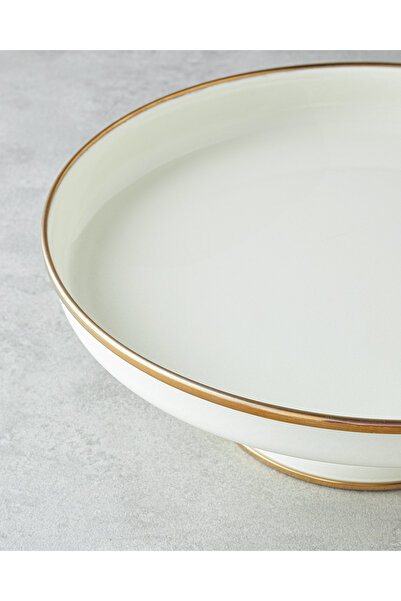 English Home 28 cm Cream Nost Enameled Cake Stand