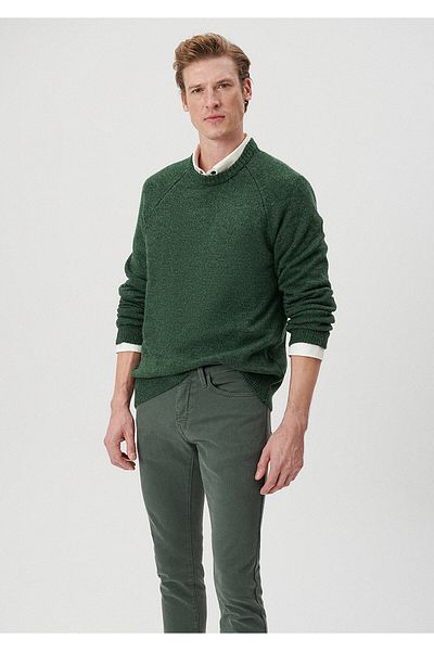 Mavi Crew Neck Green sweater Regular Fit / Regular Cut0710134-71580