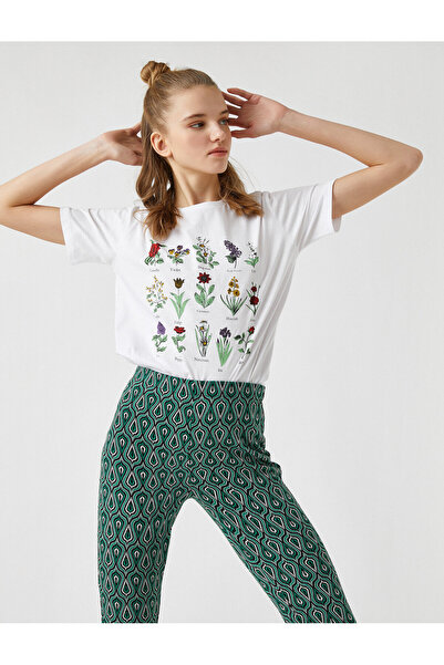 Koton Tricou imprimat cu mânecă scurtă din bumbac