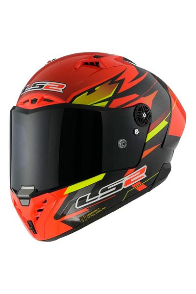 LS2 Thunder Carbon Gp Aero Fire Closed Helmet Red-Black